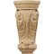 Ekena Millwork 4 1/2"W x 2 3/4"D x 10"H Small Farmingdale Acanthus Pilaster Corbel, Cherry COR04X02X10FRCH - alternate 2
